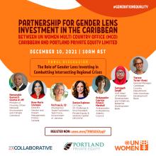 MOU signing between Portland Private Equity and UN Women MCO -- Friday Dec 10, 2021 at 9am EST